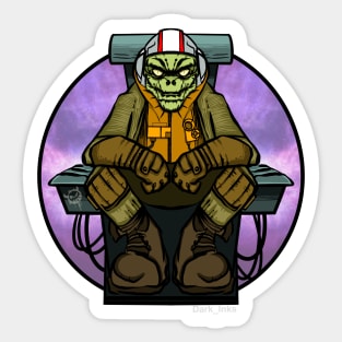 Spacer Alien Sticker